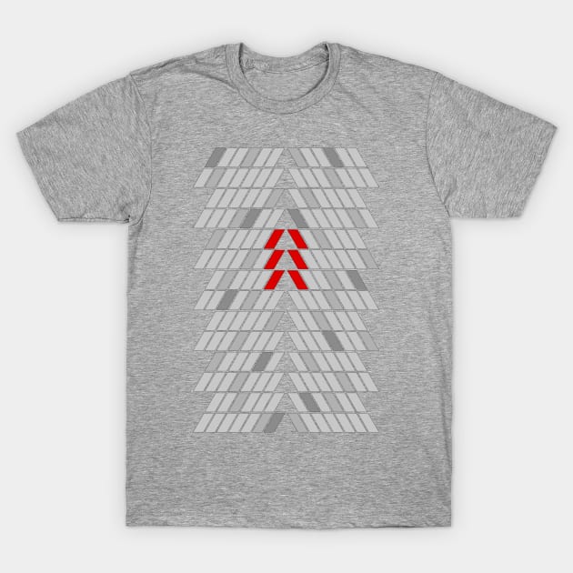 Red Geometric T-Shirt by Griffen